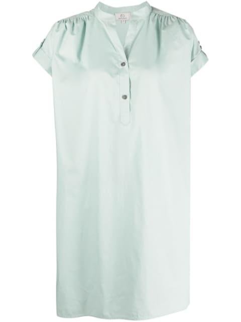 short-sleeve cotton mini dress by WOOLRICH