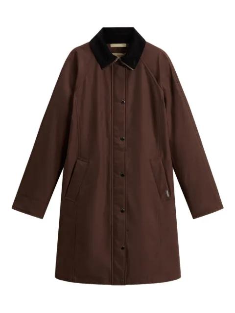 single-breasted coat by WOOLRICH