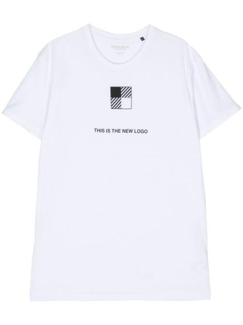 slogan-print cotton T-shirt by WOOLRICH