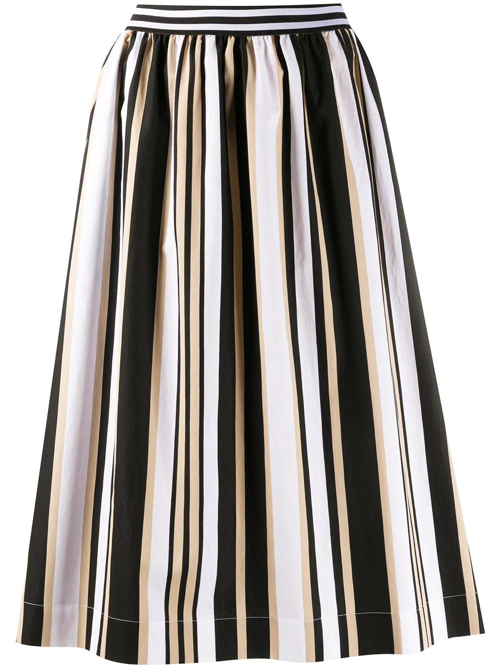 striped A-line skirt by WOOLRICH