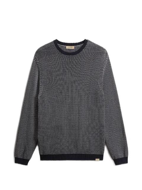striped crew-neck sweater by WOOLRICH
