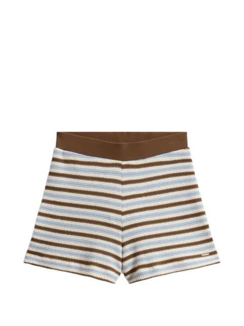 striped knit shorts by WOOLRICH