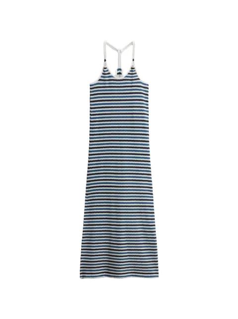 striped shoulder straps dress by WOOLRICH