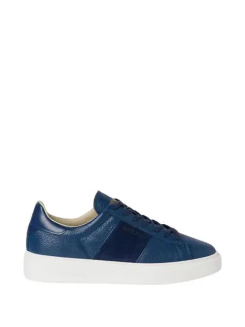 suede-panel leather sneakers by WOOLRICH