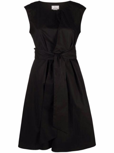 waist-tie A-line dress by WOOLRICH