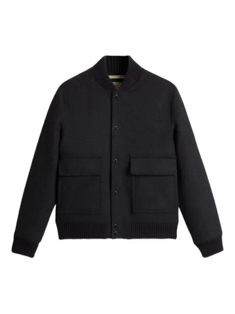 wool twill pocket bomber by WOOLRICH
