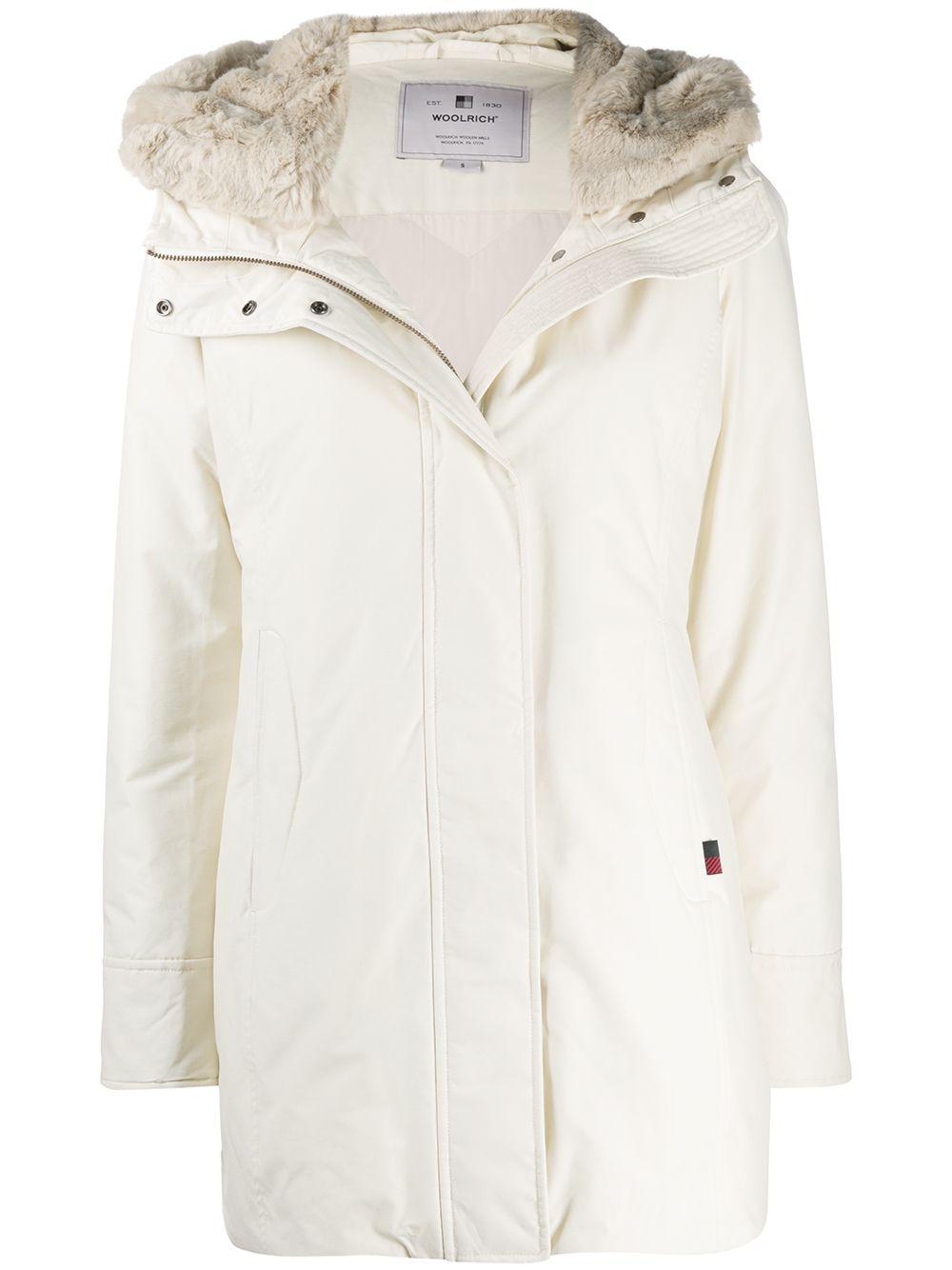 zip-up hoodied coat by WOOLRICH
