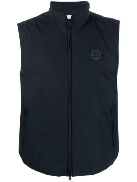 zip-up padded vest by WOOLRICH
