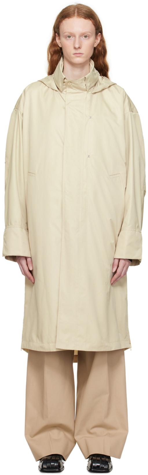 Beige Hooded Coat by WOOYOUNGMI
