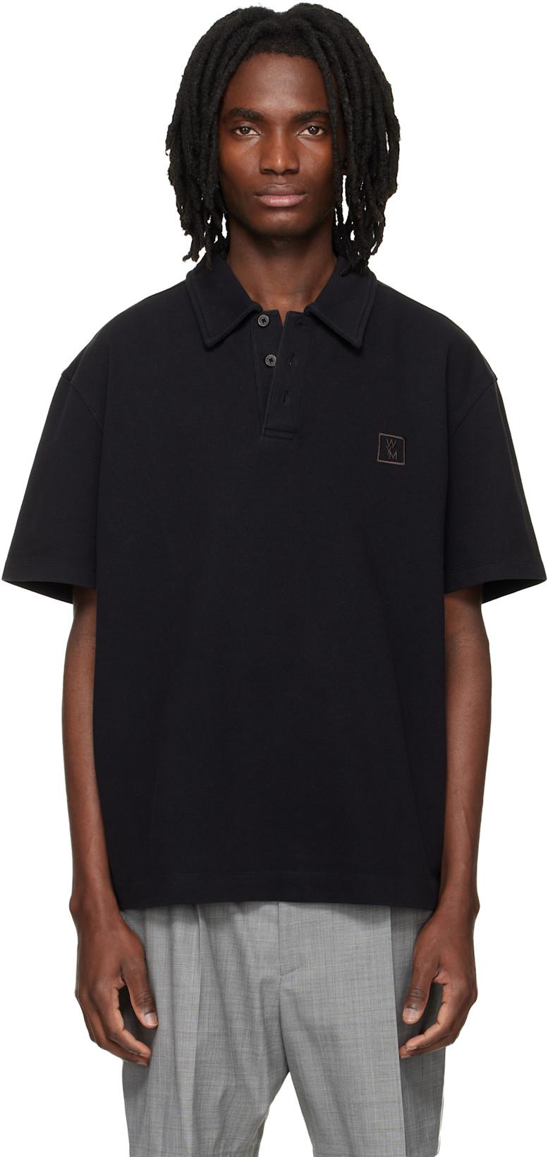 Black Back Logo Polo by WOOYOUNGMI