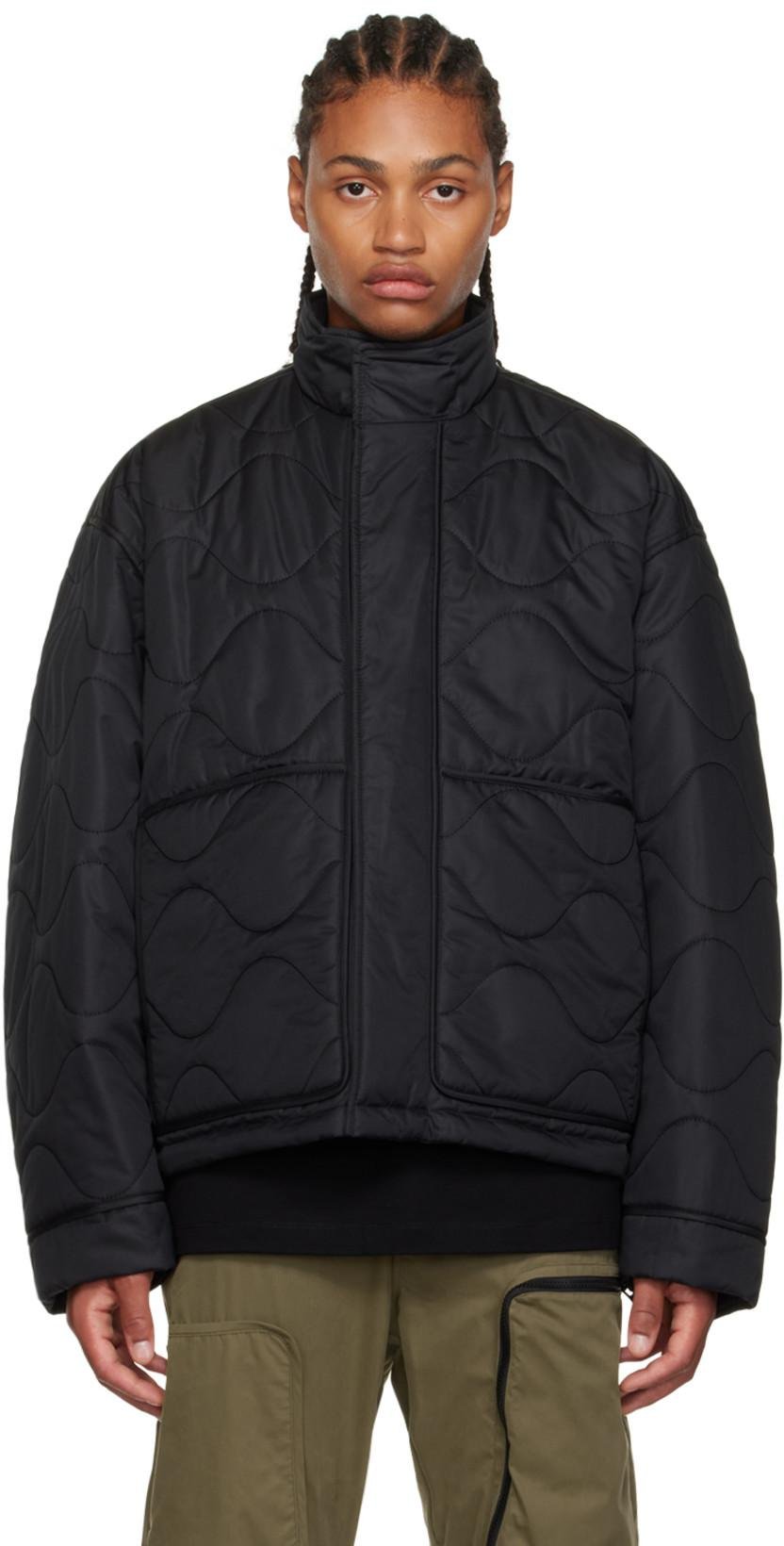 Black Quilted Jacket by WOOYOUNGMI | jellibeans