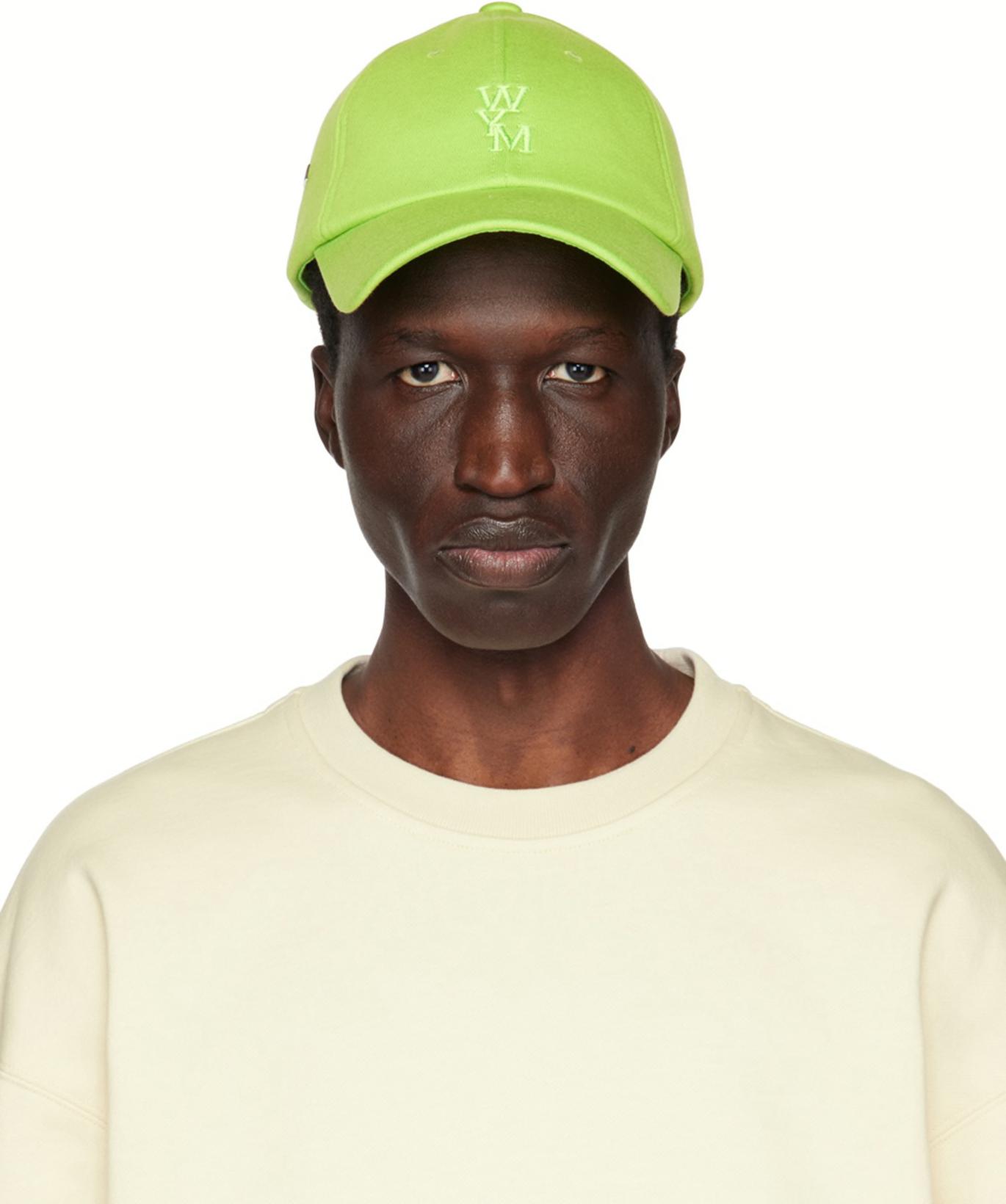 Green Embroidered Cap by WOOYOUNGMI