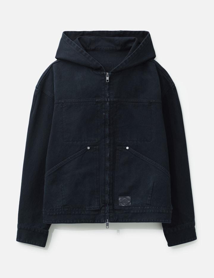 Hood Dyed Denim Jacket by WOOYOUNGMI