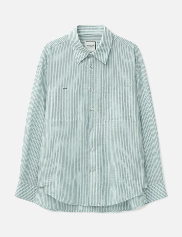 Logo Pocket Stripe Shirt by WOOYOUNGMI