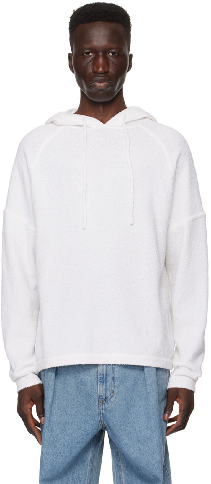 Off-White Drawstring Hoodie by WOOYOUNGMI