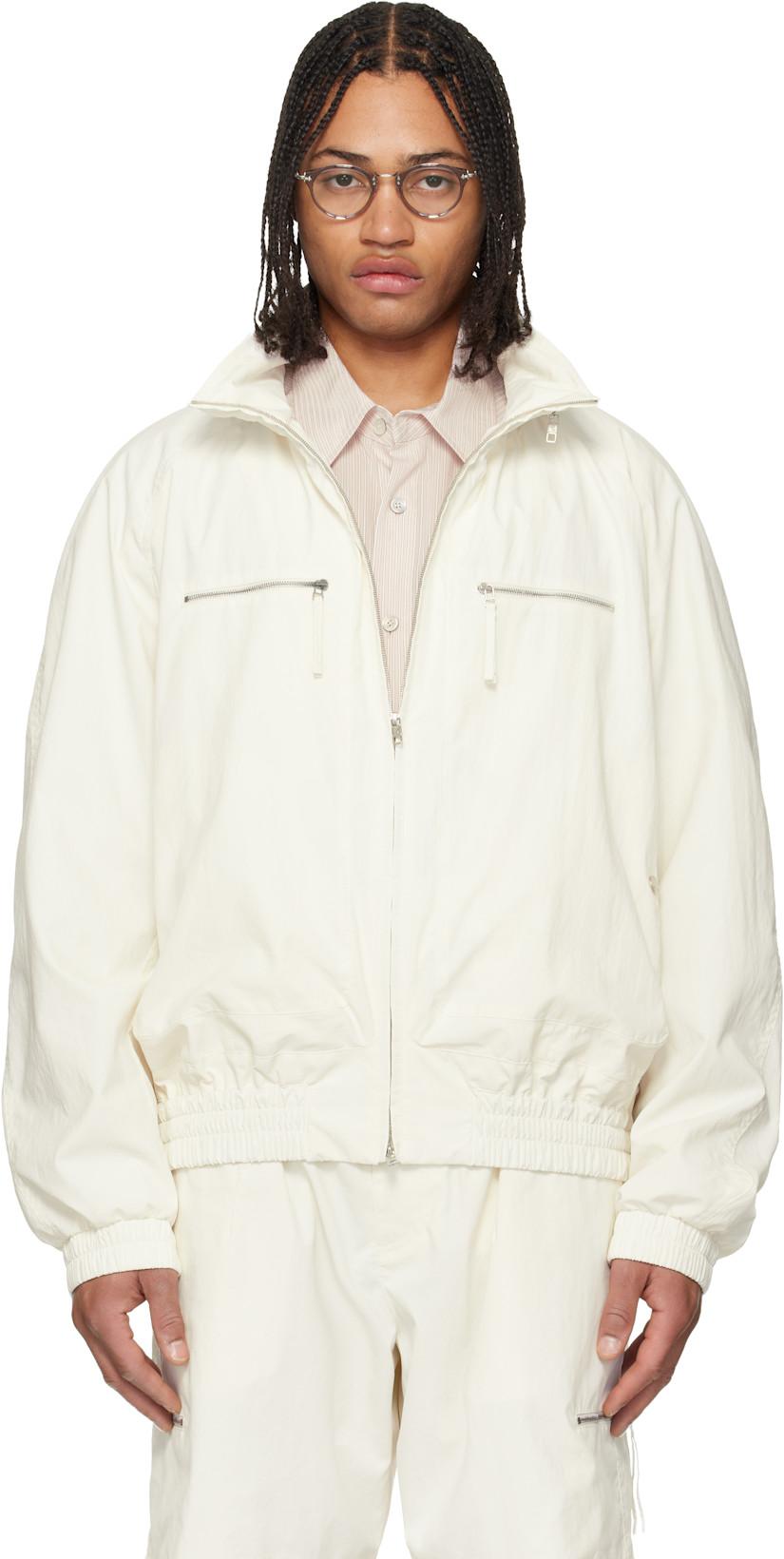 Off-White Zip Detail Windbreaker Jacket by WOOYOUNGMI