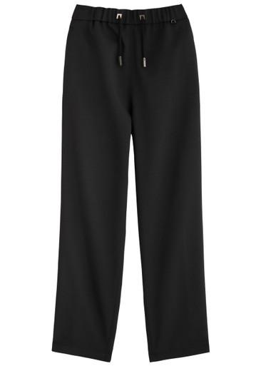 Straight-leg twill trousers by WOOYOUNGMI