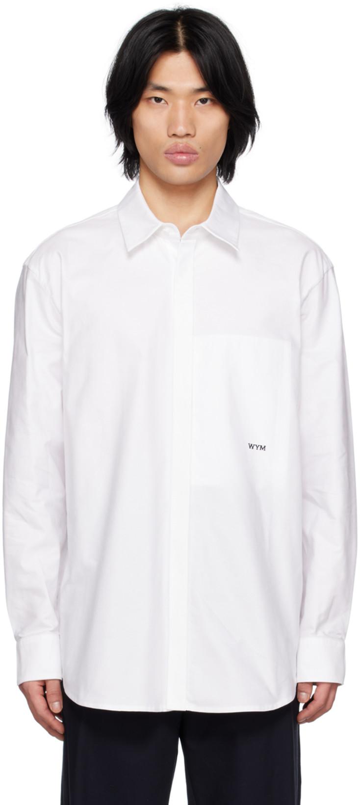 White Embroidered Shirt by WOOYOUNGMI