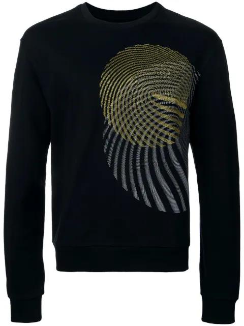 circular pattern sweatshirt by WOOYOUNGMI