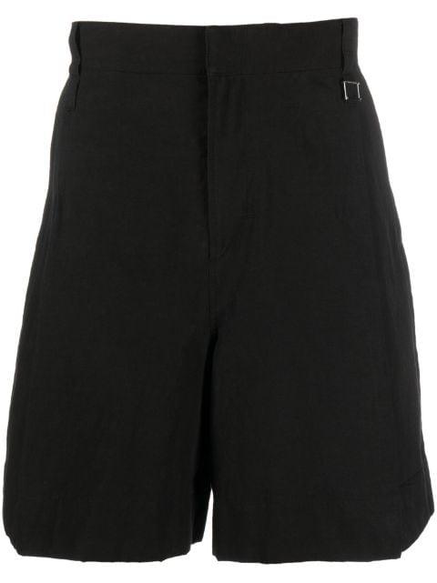 cotton-hemp blend bermuda shorts by WOOYOUNGMI