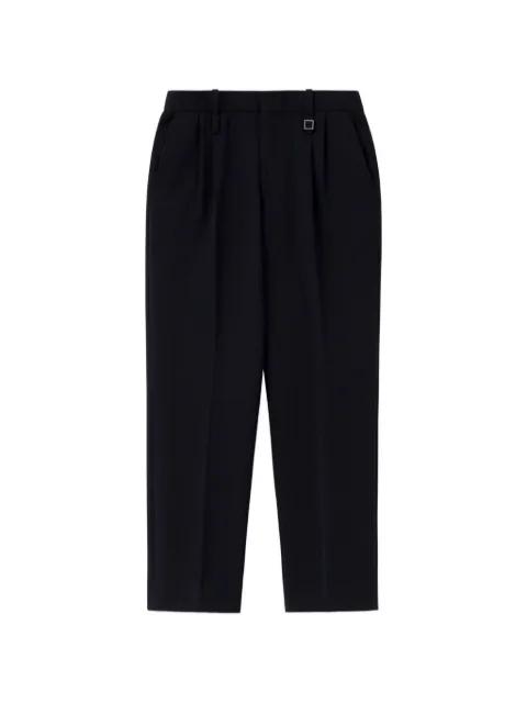 hardware-detail pleated tailored trousers by WOOYOUNGMI