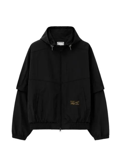 layered-sleeve hoodied jacket by WOOYOUNGMI