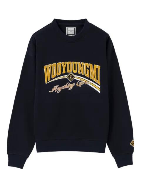 logo crewneck sweatshirt by WOOYOUNGMI