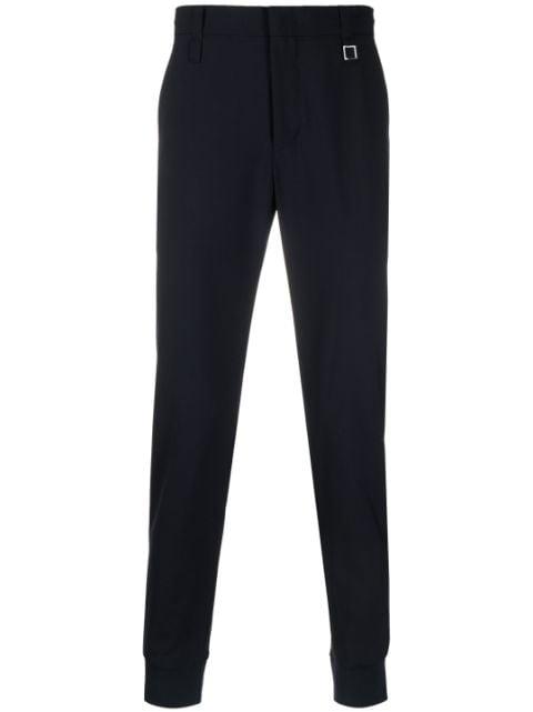 logo-plaque tailored trousers by WOOYOUNGMI