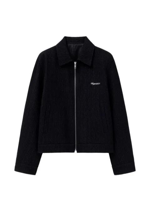 logo-plaque zip-up jacket by WOOYOUNGMI