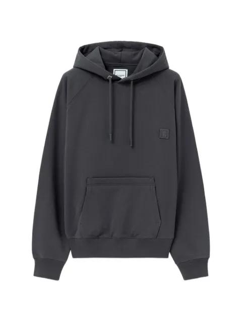 logo-print hoodie by WOOYOUNGMI