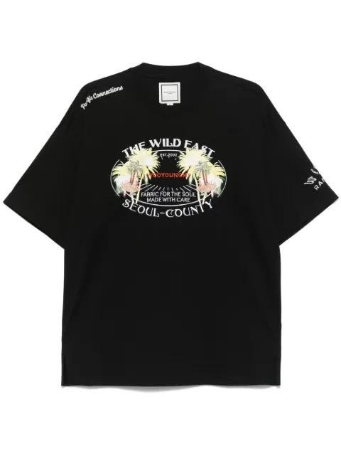 palm tree T-shirt by WOOYOUNGMI