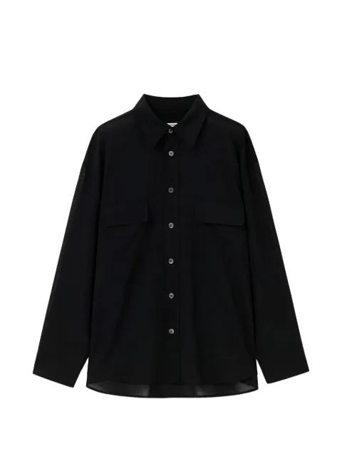 sheer wool shirt by WOOYOUNGMI