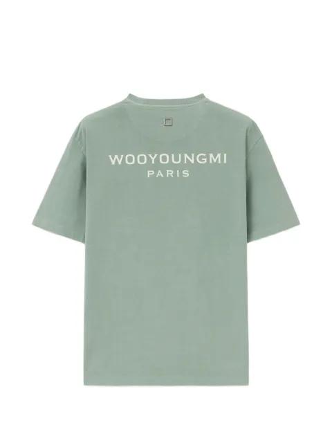 square logo T-shirt by WOOYOUNGMI