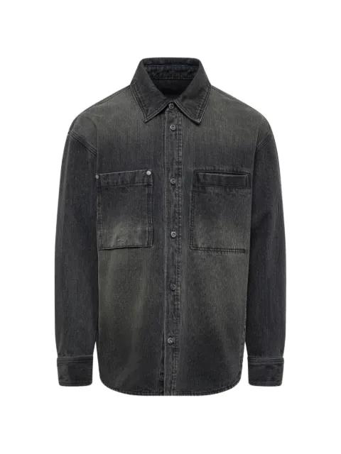 washed denim shirt by WOOYOUNGMI
