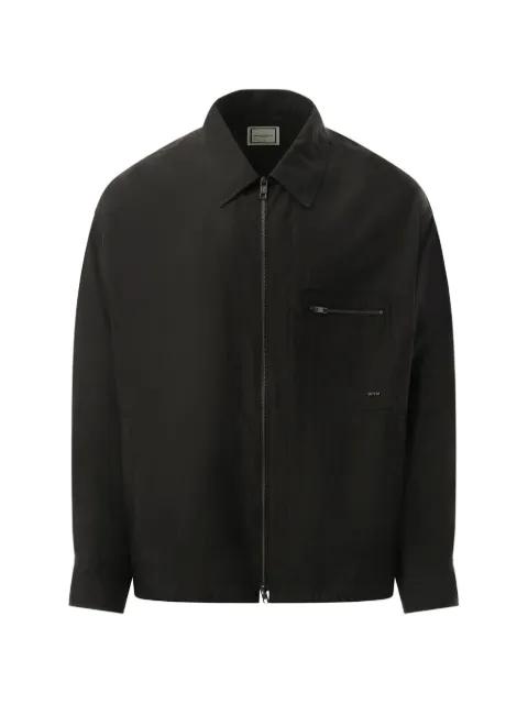 zip-up chest-pocket shirt by WOOYOUNGMI