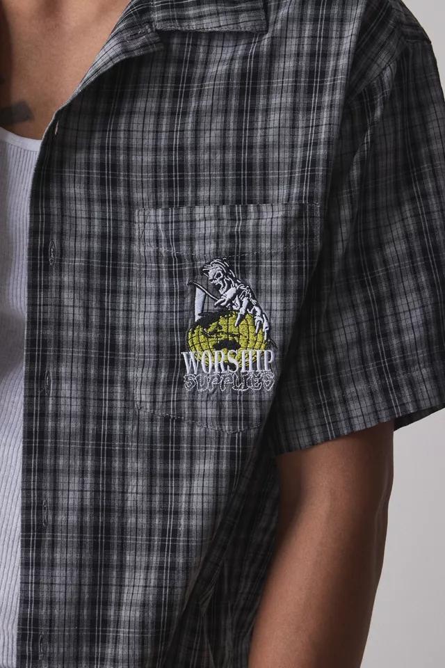 WORSHIP SUPPLIES Get A Grip Short Sleeve Button-Down Shirt by WORSHIP SUPPLIES WORSHIP SUPPLIES Get A Grip Short Sleeve Button-Down Shirt by WORSHIP SUPPLIES