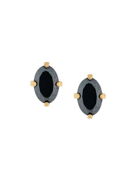 Curiosities hematite earrings by WOUTERS&HENDRIX