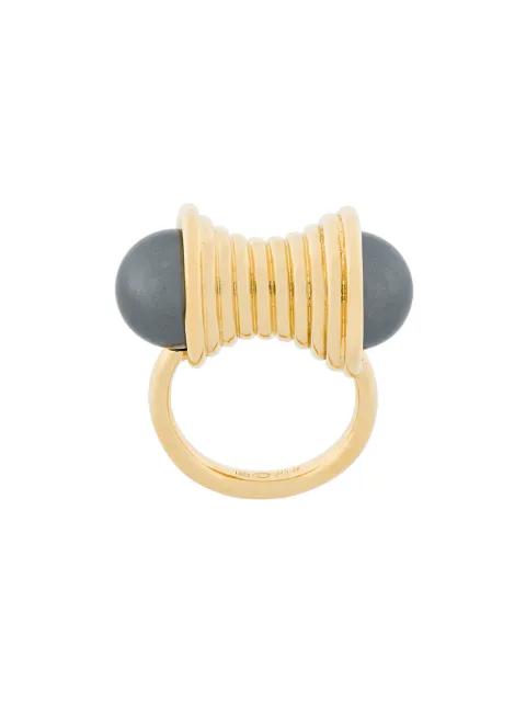 Curiosities pearl statement ring by WOUTERS&HENDRIX