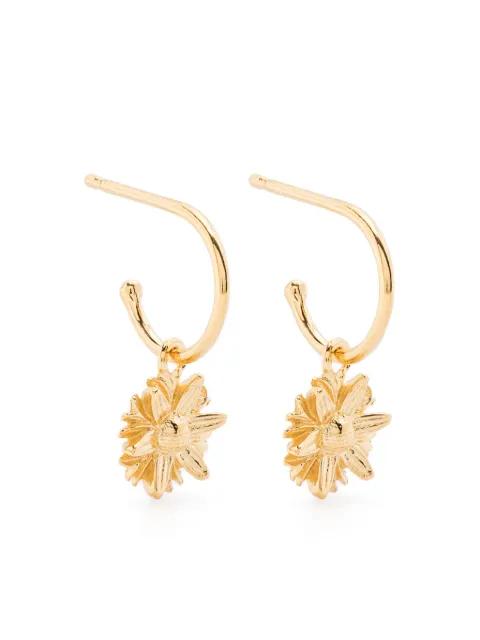 Daisy hoop earrings by WOUTERS&HENDRIX