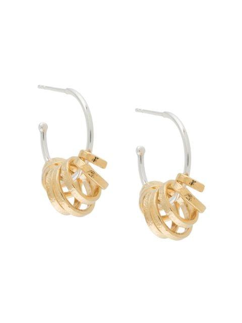 Midnight Children hoop earrings by WOUTERS&HENDRIX