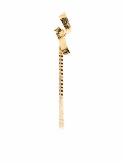 Swirl twisted earring by WOUTERS&HENDRIX