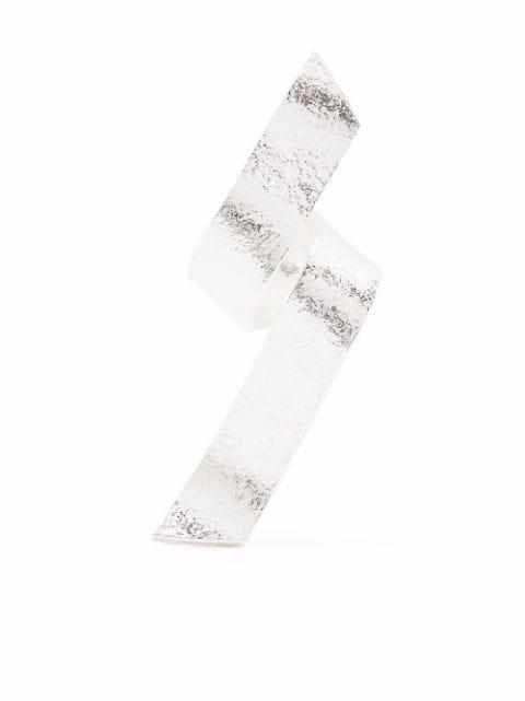 Swirl twisted earring by WOUTERS&HENDRIX
