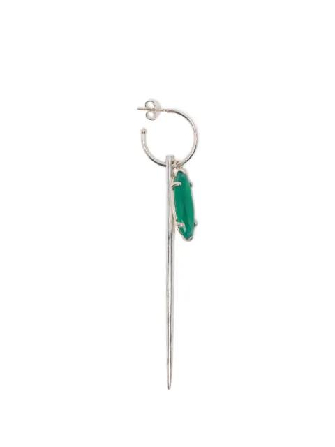 agate-embellishment earrings by WOUTERS&HENDRIX
