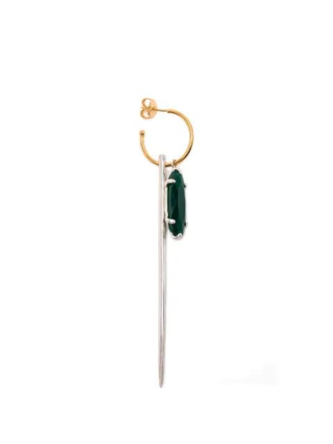agate-embellishment earrings by WOUTERS&HENDRIX