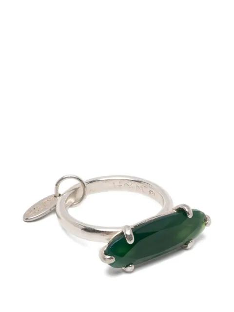 agate-embellishment ring by WOUTERS&HENDRIX