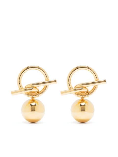ball drop earrings by WOUTERS&HENDRIX
