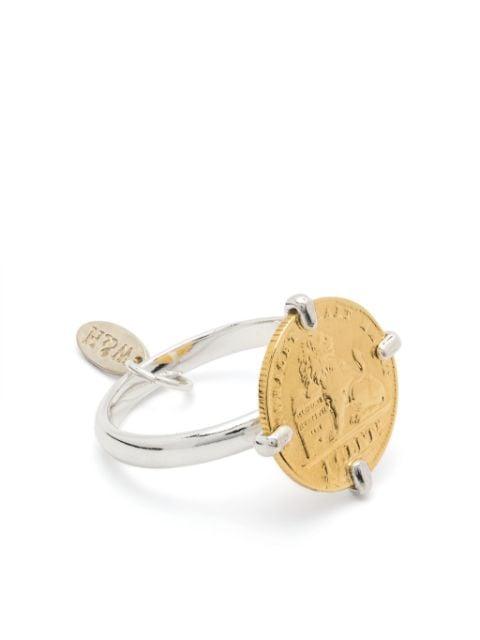 coin-appliqué ring by WOUTERS&HENDRIX