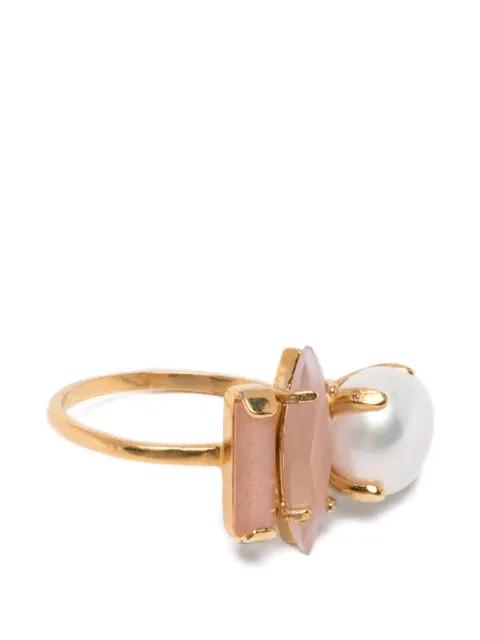 pearl-embellishment ring by WOUTERS&HENDRIX