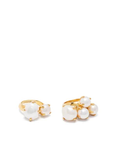 pearl statement ring by WOUTERS&HENDRIX