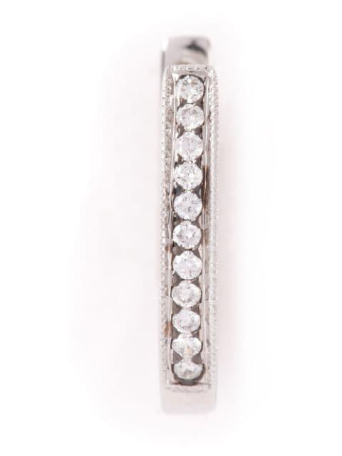 single diamond hoop earring by WOUTERS&HENDRIX